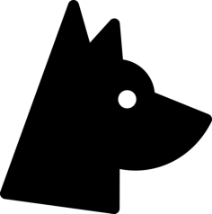 German Shepherd Stencil Svg Vector, Free Vectors File